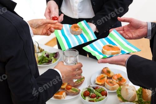 Preview: Business Team At The Meeting In Office Buffet