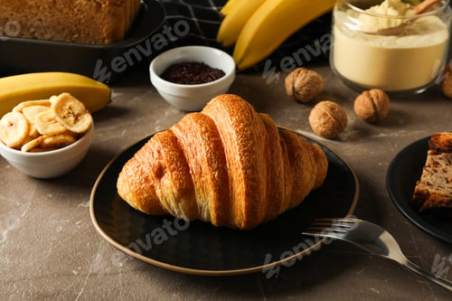 Preview: Tasty food with banana, concept of tasty food with banana