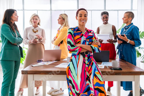 Preview: Group of businesswomen meeting in the office