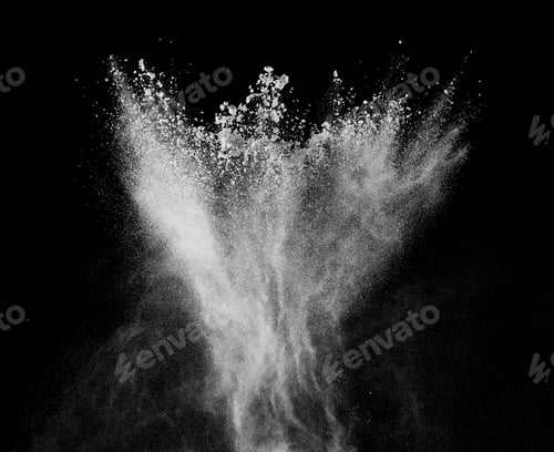 Preview: smoke powder explosion air background shape black