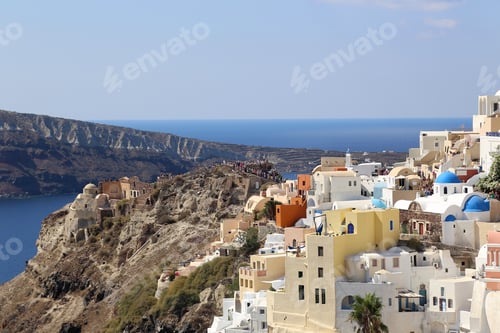 Preview: Beautiful view of Oia village on Santorini island in Greece