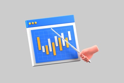 Preview: Stylized Financial Chart Analysis