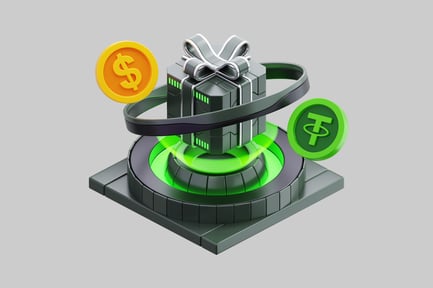 Aperçu: Digital Crypto Reward Box On Futuristic Platform