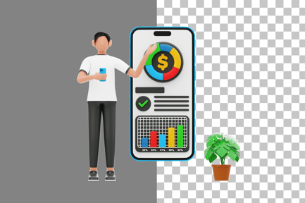 Preview: Financial Infographics 3D Illustration