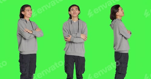 Preview: Friendly guy appears proudly in studio