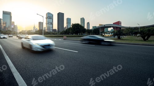 Preview: Asphalt pavement urban road