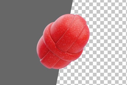 Preview: Plastic Resin Abstract Red Geometric Core 3D Icon