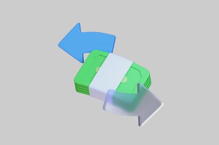 Preview: Money transfer arrows concept