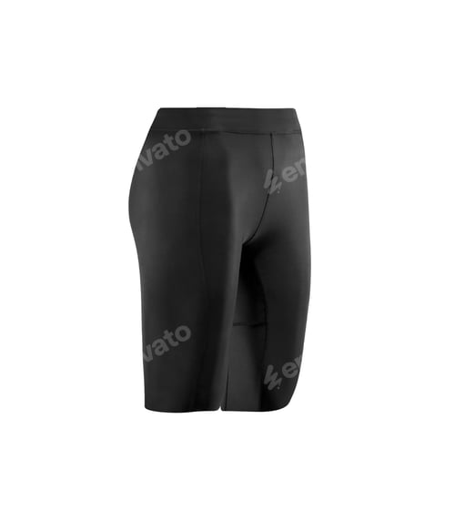 Preview: black tight cycling shorts isolated on white
