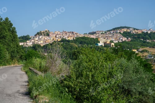 Preview: View of Stigliano, historic town in Basilicata, Italy