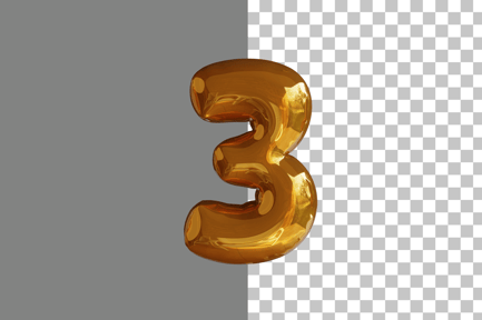 Preview: Number Letter 3 3D Icon