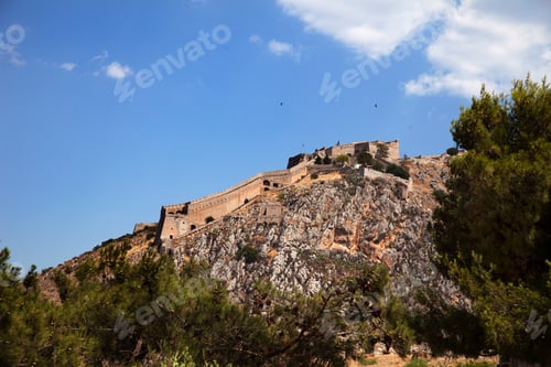 Preview: Palamidi Fortress on top of rock formation, Nafplio, Greece