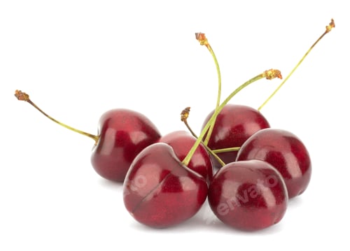 Preview: Cherry isolated on white background