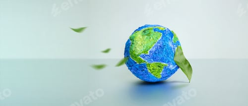 Preview: World Earth Day Concept. Green Energy, Renewable and Sustainable Resources. Environmental Care