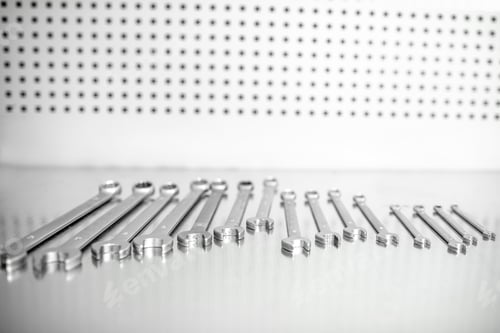 Preview: Steel car wrenches on the table