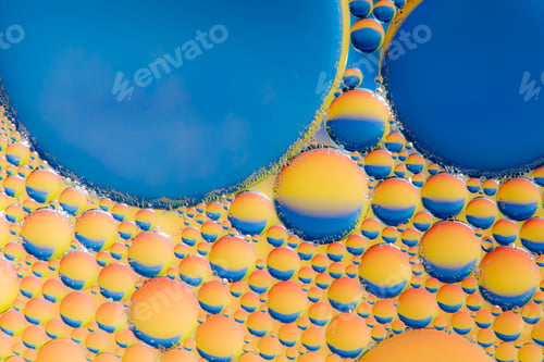 Preview: Abstract Macro Background with Oil Drops