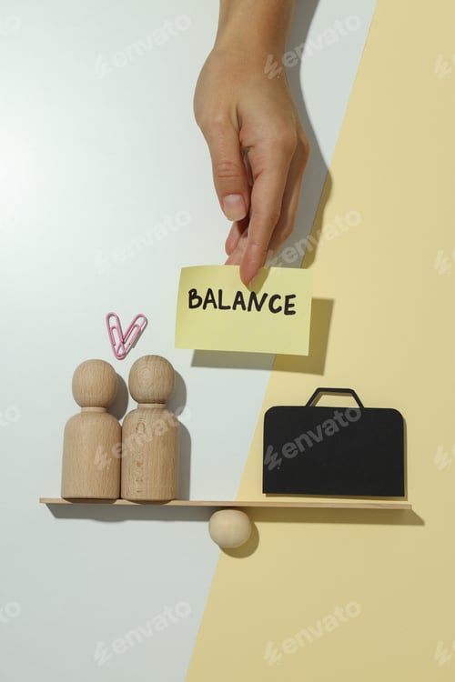 Preview: Concept of balance between work and personal life.