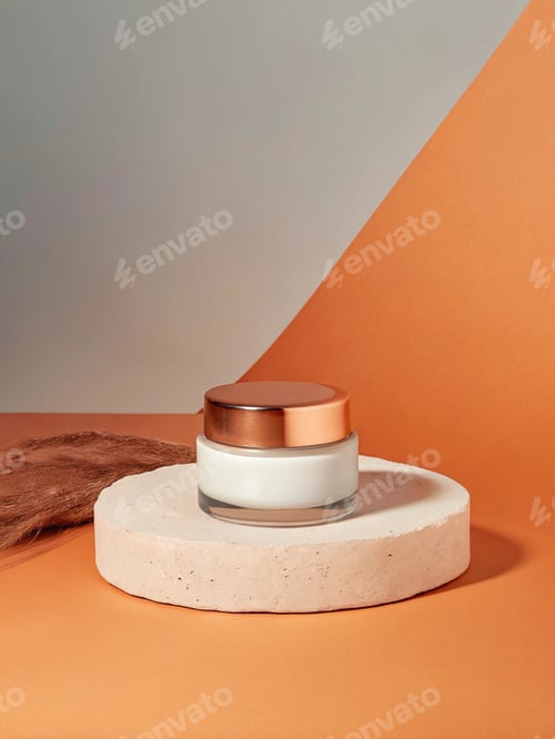 Preview: A jar of cream sits on a stone base