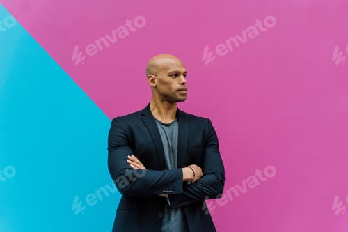 Preview: Young businessman going to work in the morning