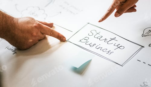 Preview: Team brainstorming a startup business process