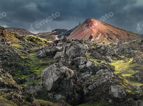 Preview: Colorful volcanic mountain in Iceland
