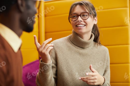 Preview: College Students Relaxing in Lounge
