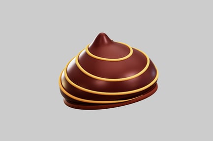 Preview: Chocolate mousse cake with candy swirls