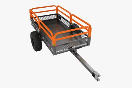 Preview: Steel Utility Cart - Heavy Duty ATV Dump Trailer