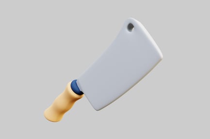 Preview: Cartoon butcher cleaver