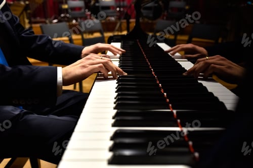 Preview: Professional pianist performing a piece on a grand piano.