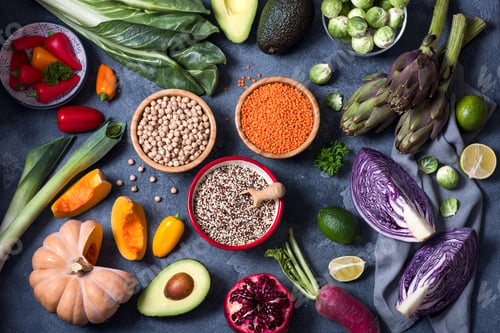 Preview: Healthy Eating, Various Vegan Ingredients, Food Concept