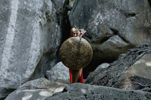 Preview: Spartan warrior in the woods