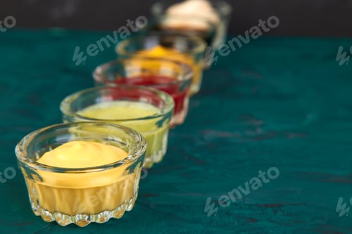 Preview: Set of different sauces.