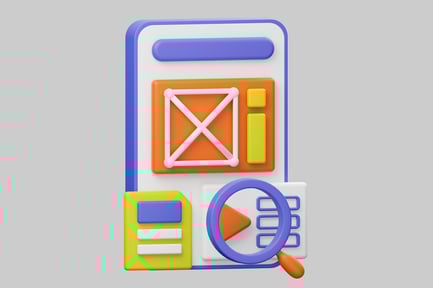 Preview: Smartphone with various icons and symbols