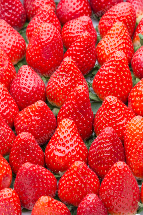 Preview: Box of strawberries, harvest collection.