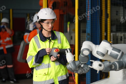Preview: Business industry innovation technology, people with tech Innovation technological progress concept.