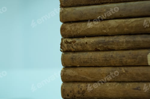 Preview: Stack of the old weathered books