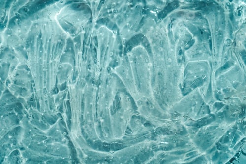 Preview: Clear gel swatch background in blue