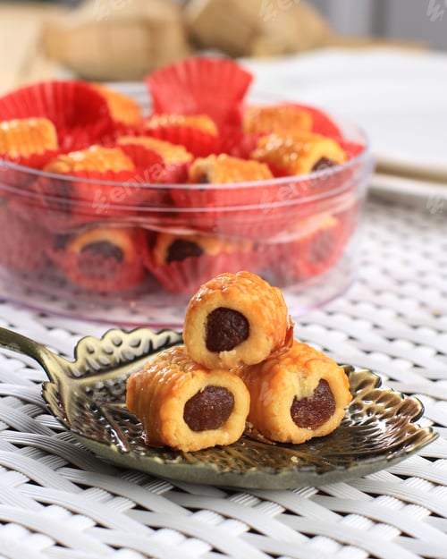 Preview: Nastar Gulung is Special Rolled Pineapple Tart Popular Baked for Ied Mubarak