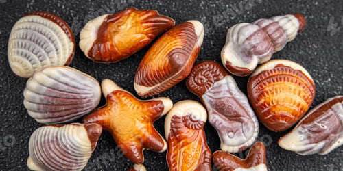 Preview: seashells candy chocolate sweet dessert eating meal food snack on the table copy space food