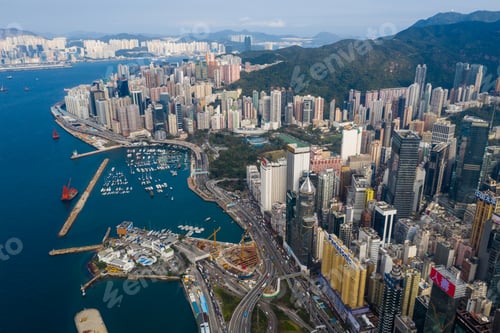 Preview: Causeway Bay, Hong Kong 22 February 2019: Hong Kong harbor front