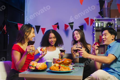 Preview: Successful business team, celebration excellent financial results.
