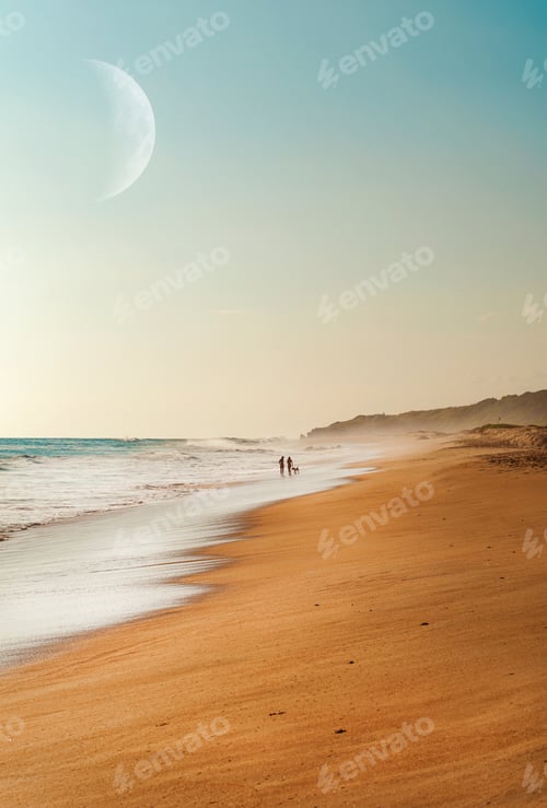 Preview: La luna en la playa