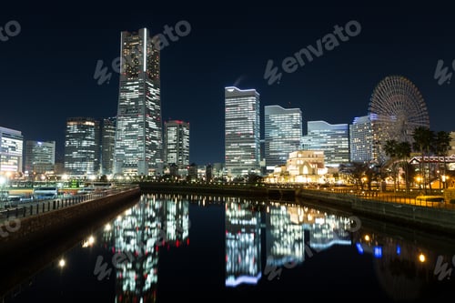 Preview: Yokohama bay night view