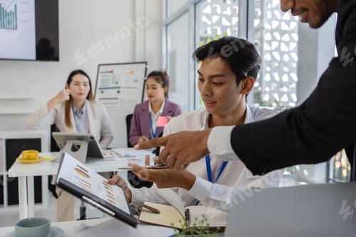 Preview: group of business people are meeting in a conference room