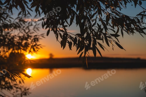 Preview: Beautiful view of the autumn nature, the river