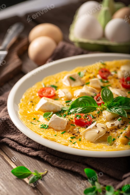 Preview: Eggs omelette with vegetables