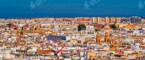 Preview: Seville Panoramic Cityview from Seville Cathedral, Spain