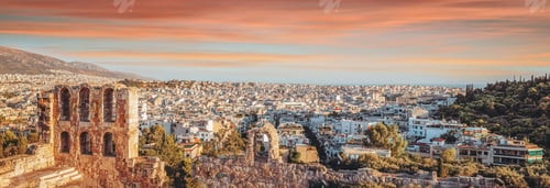 Preview: Beautiful panoramic cityscape of Athens, Greece