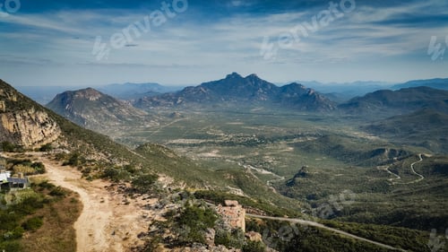Preview: Aerial view of the wild landscapes in Angola showcasing mountains and valleys